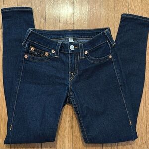 True Religion Dark Blue Skinny Jeans Sleek Fit